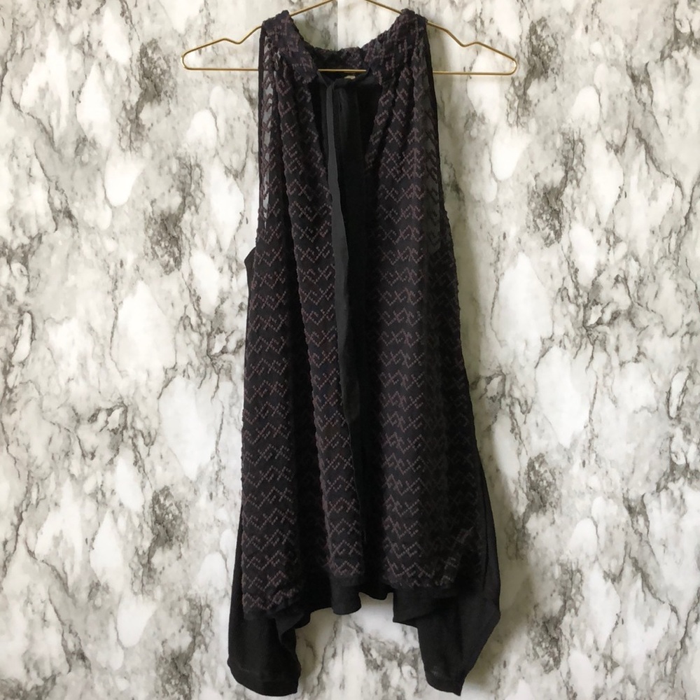 Black Purple Tank Top